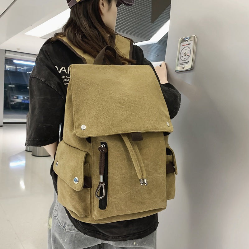 Cross-Border Couple Backpack New Fashion Cool Casual Large Capacity Fashion College Student Multi-Purpose Schoolbag