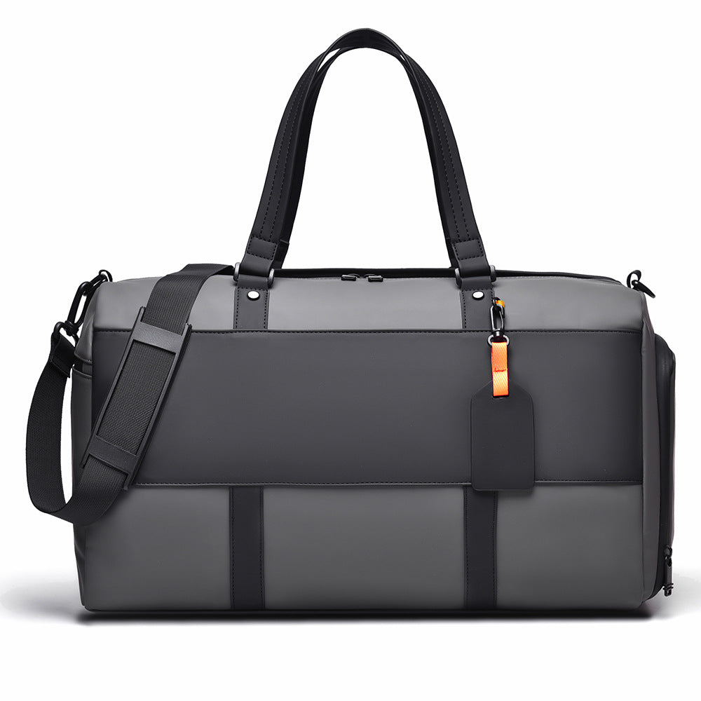 2025 New stylish and simple travel bag, independent shoe compartment bag, shoulder messenger bag, wet and dry separation, short trip fitness bag