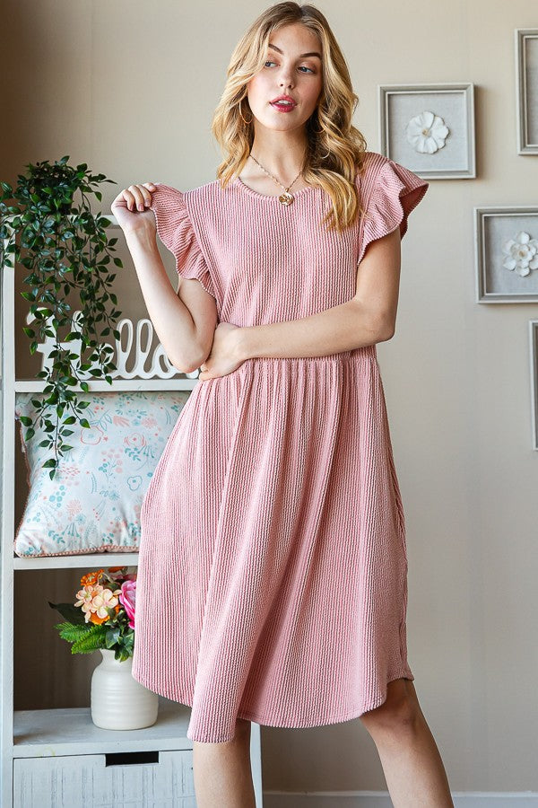 ZllKl European and American Women's Clothing ebay New Fashionable Stringy Selvedge round Neck Solid Color Little-Girl Style Clothes Mini Dress