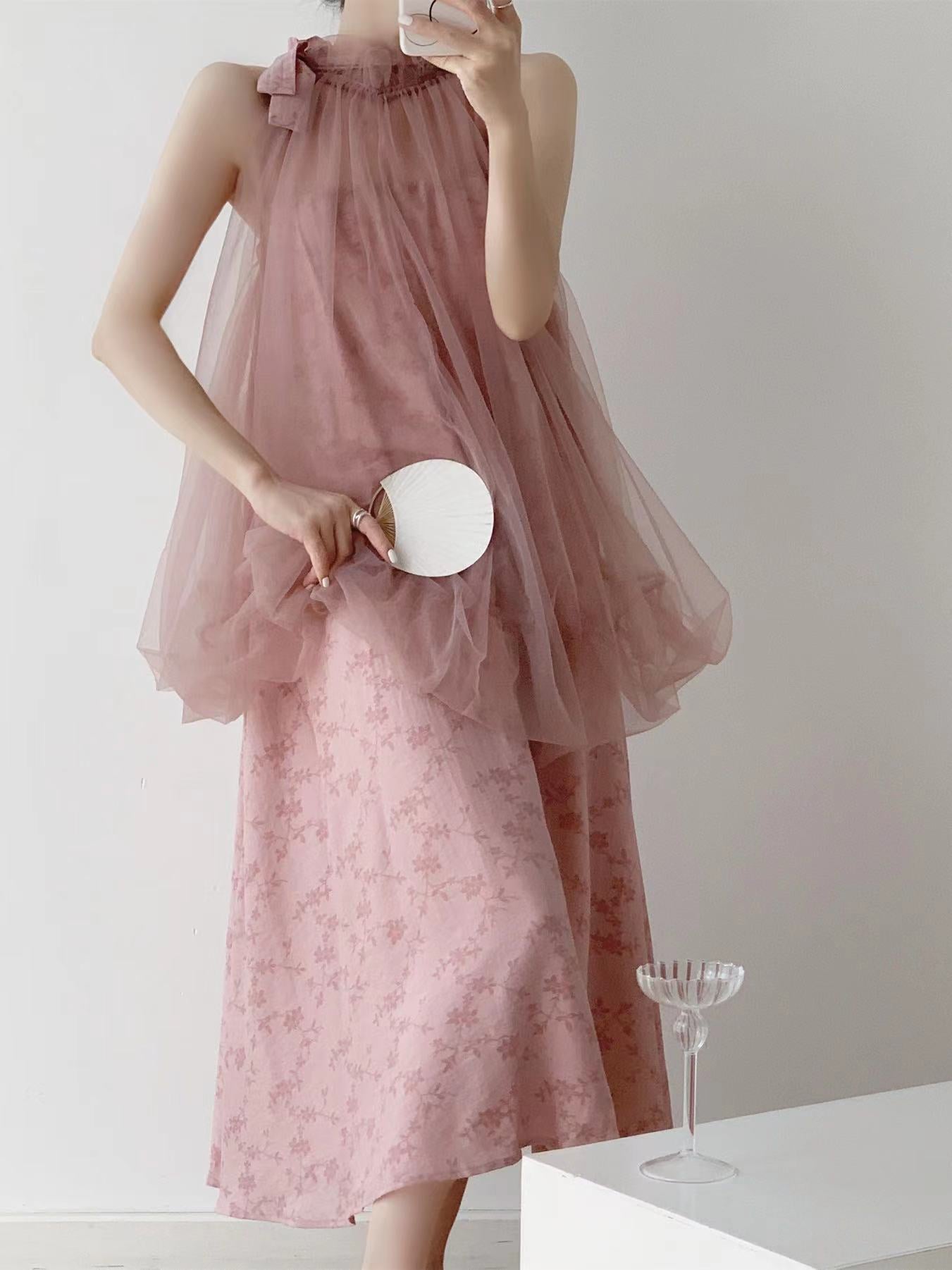 2025 New Chinese neck light raspberry powder jacquard mesh wedding dress photo niche dress fairy dress