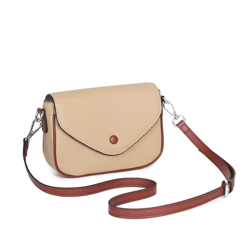 TOGO pattern cowhide small square bag women's messenger high-end leather women's bag versatile casual women's shoulder bag 9805