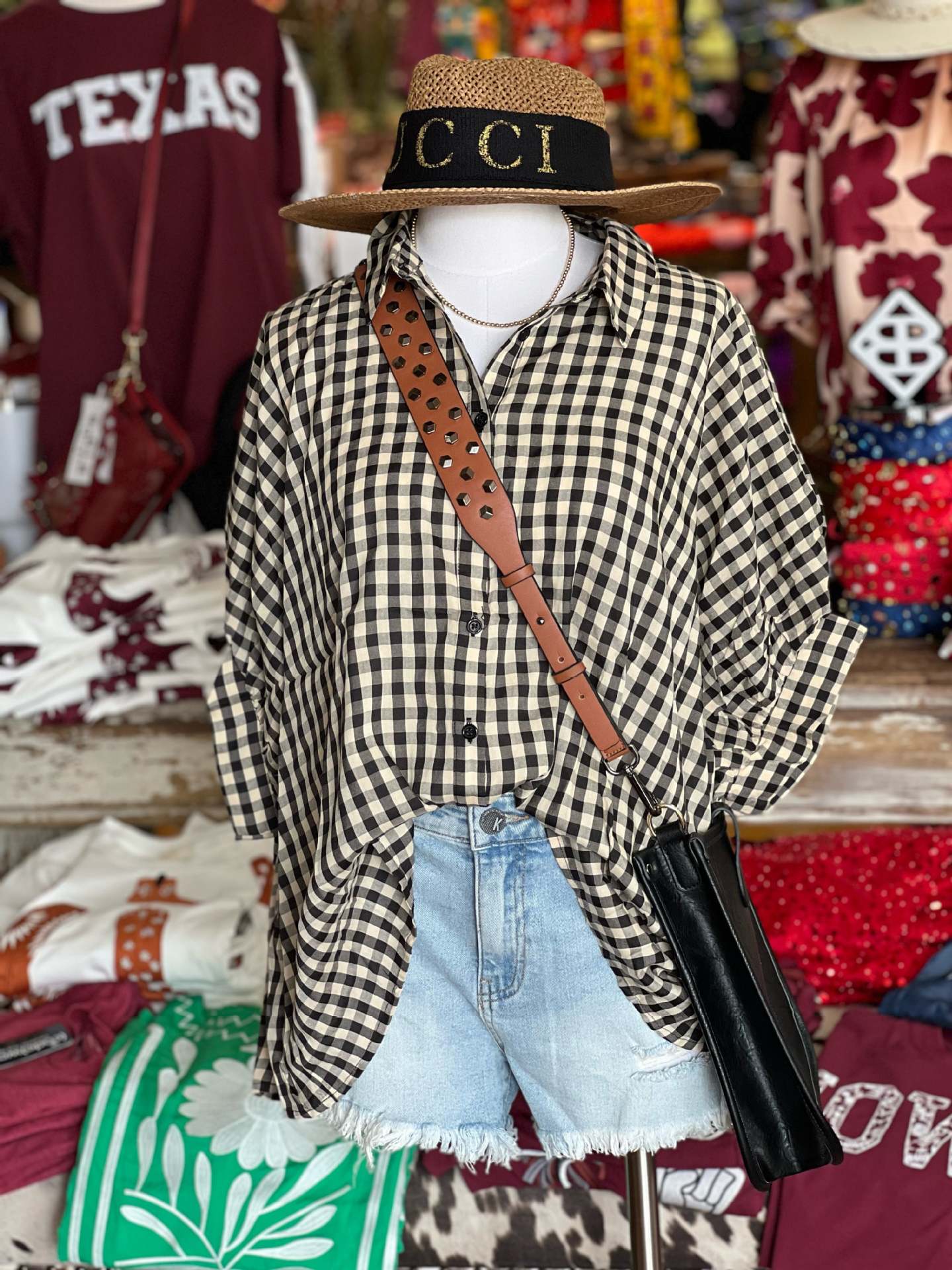 zllkl INS New European and American Ladies Shirt Thin Plaid Short Sleeve Buckle Loose Top 230918