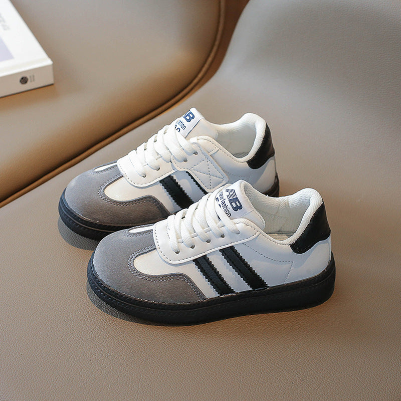 ZllKl Children's Sneakers Spring and Autumn Korean Style University Style Fashionable Sports Shoes Girl All-Match Student Leisure Board