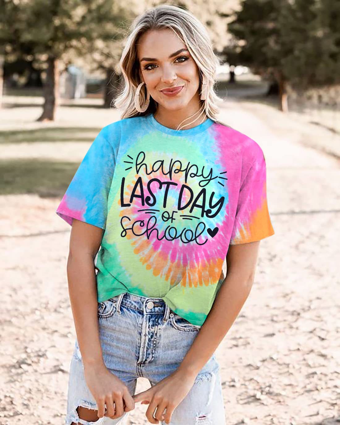 ZllKl Cross-Border Summer European and American Printed Short-Sleeved Casual Loose Temperament T-shirt for Women