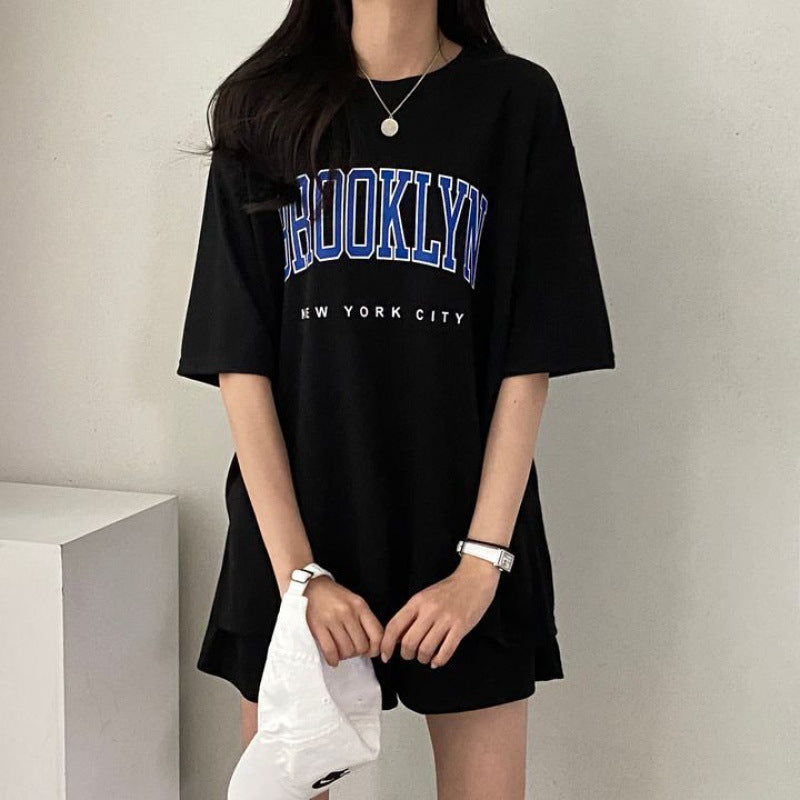 ZllKl Manufacturer wholesale wholesale 100% short-sleeved shorts women's two-piece suit women's new summer fashion casual transportation