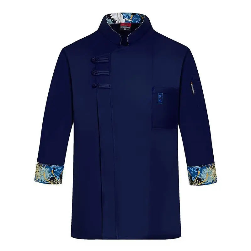 Overalls Male Long and Short Sleeve Dining Hotel Rear Kitchen Clothes Waiter Chef Uniform Female