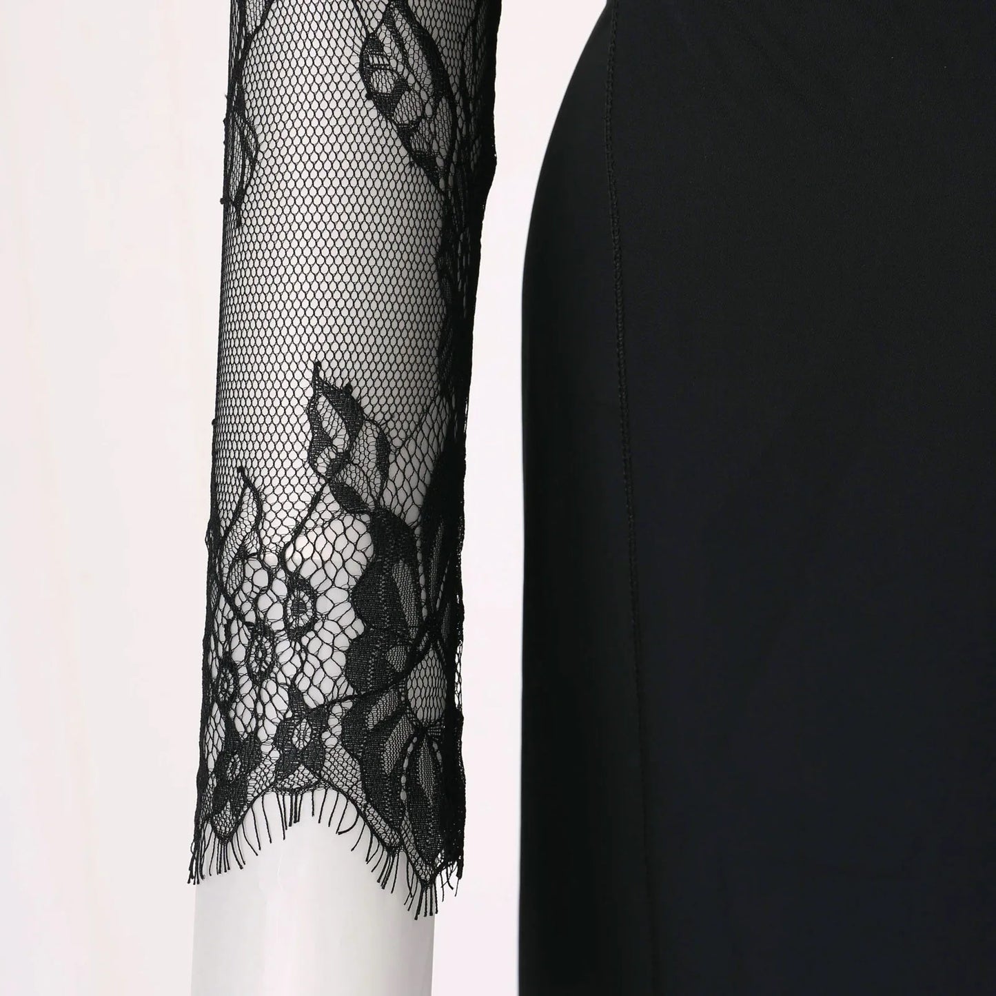 Party Dresses For Women Floral Lace Embroidery Long Sleeve V Neck Bridesmaid Wedding Evening Long Sleeve Summer Dresses Vestido