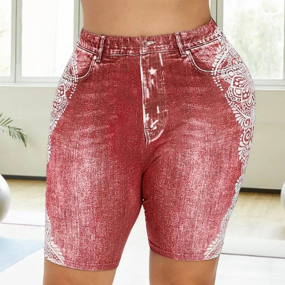 Stylish Woman Shorts No Shrinkage Slim Fit Women Workout Bottoms Shorts Chemical Fiber Blend Short Pants Female Clothing