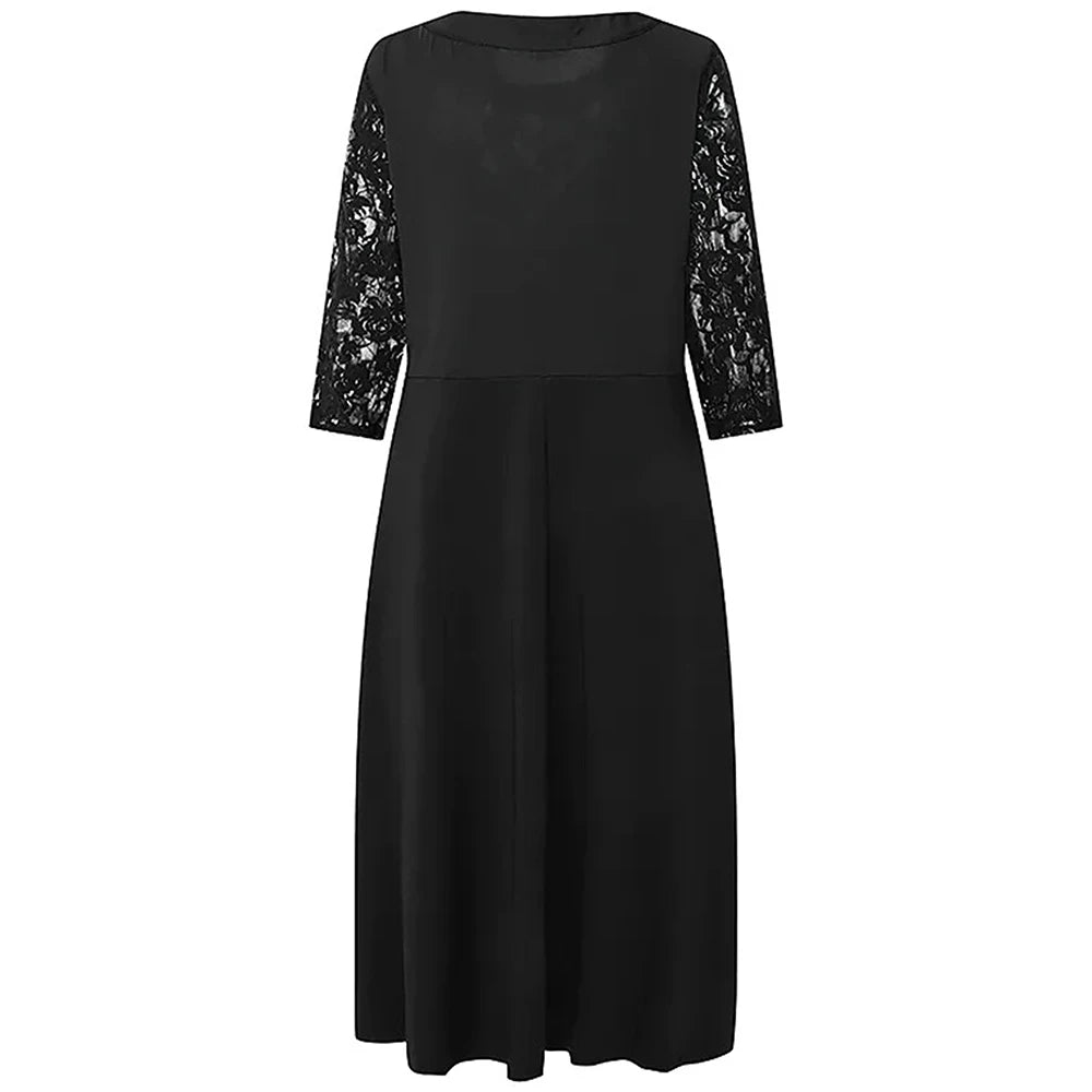 Oversized Long Dress for Women Clothing Summer Plus Size Elegant Vestidos Loose Dress Female Black Formal Occas Dress