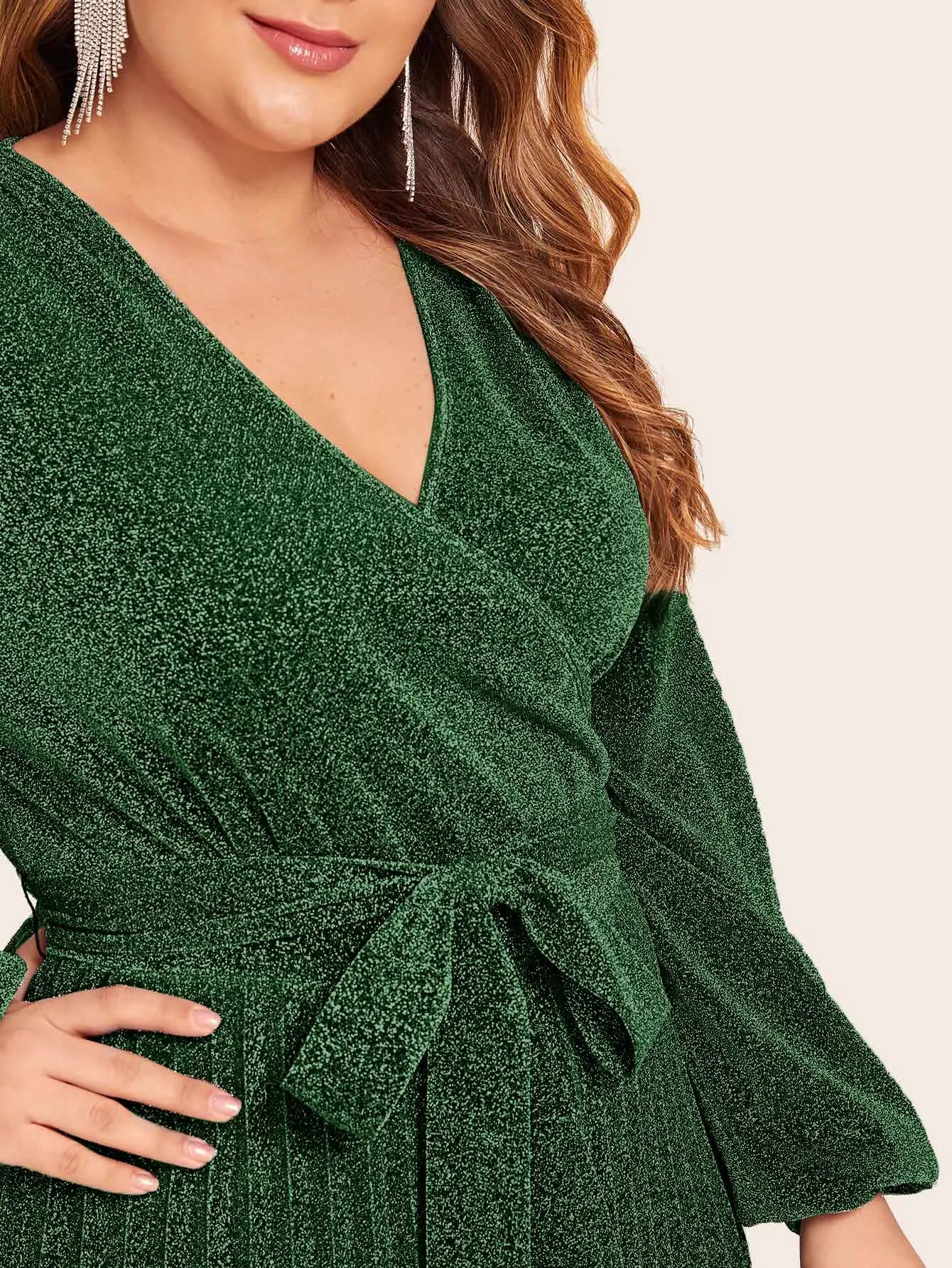 Plus Size Women Clothing Autumn Winter New Elegant Long Sleeves Female Maxi Dress Party Vacation Fashion Christmas Dress