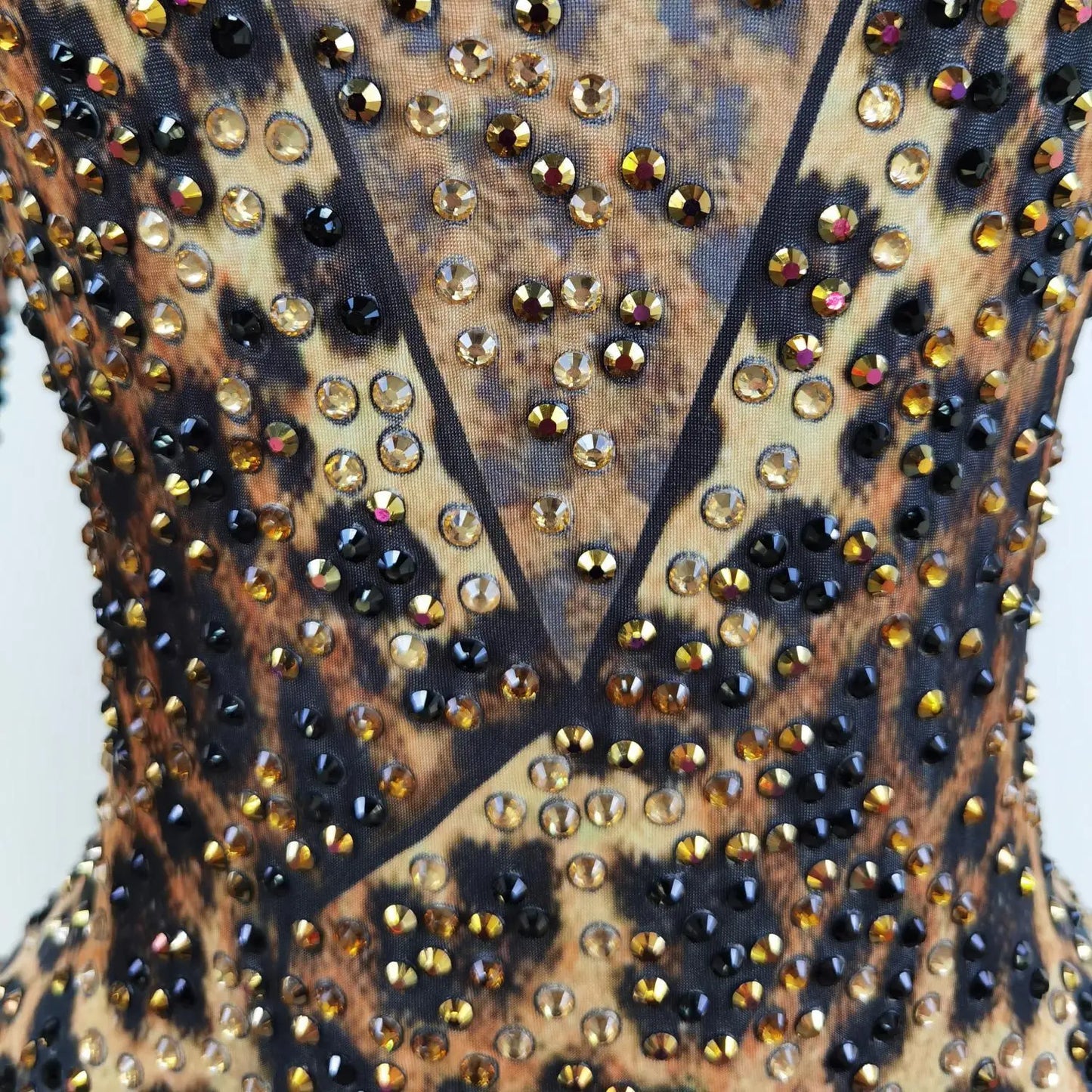Streetwear Leopard Print Sexy Bodysuit Printed One Piece Outfit Woman Overall Long-sleeved Women's Jumpsuit X2206009