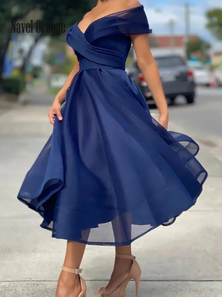 Sweet Style V-Neck High Street Women Party Dress Summer Patchwork Zippers Solid Ladies Dress Fashion Elegant Princess Streetwear