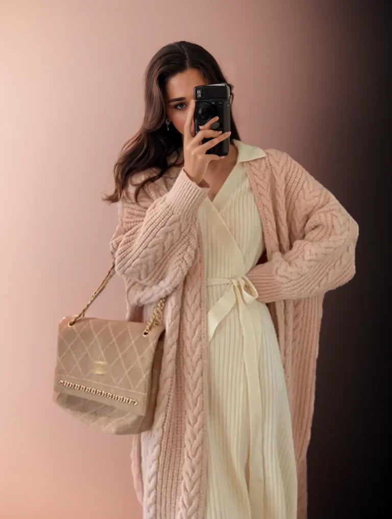 2024 Spring New Women Sweater Cardigans Knitted Jackets Korean Loose Oversized Long Sleeve Elegance Sweet Casual Coats Basics