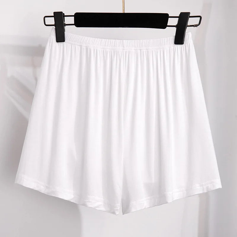 New Ladies Plus Size Leggings Shorts Women Large Size Slim Elastic Black White Modal Basic Shorts 3XL 4XL 5XL 6XL 7XL