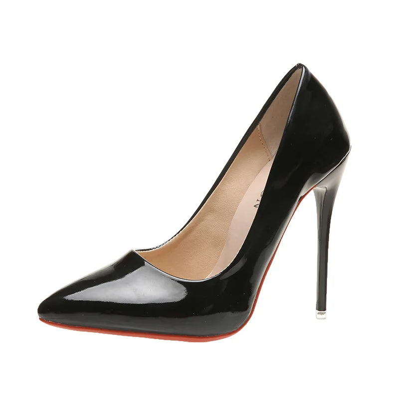 Women Shoes 10cm Fashion High Heels 35-43 Plus Size Thin Stiletto Banquet Wedding Shoes Sexy Pointed Toe Ladies Party Shoes