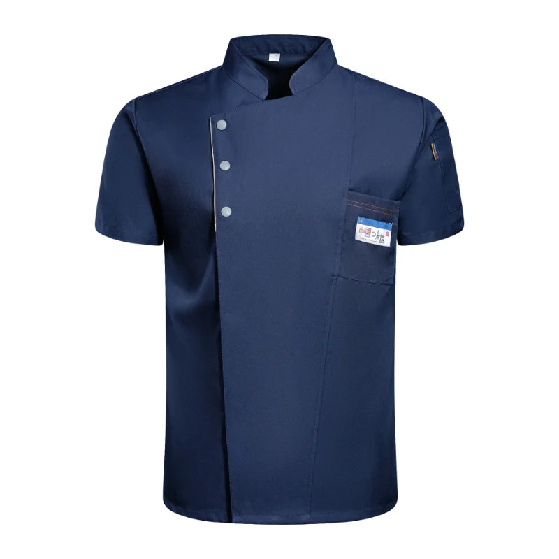 Chef Jacket for Men Women Short/Long Sleeve Kitchen Cook Shirt Restaurant Waiter Uniform