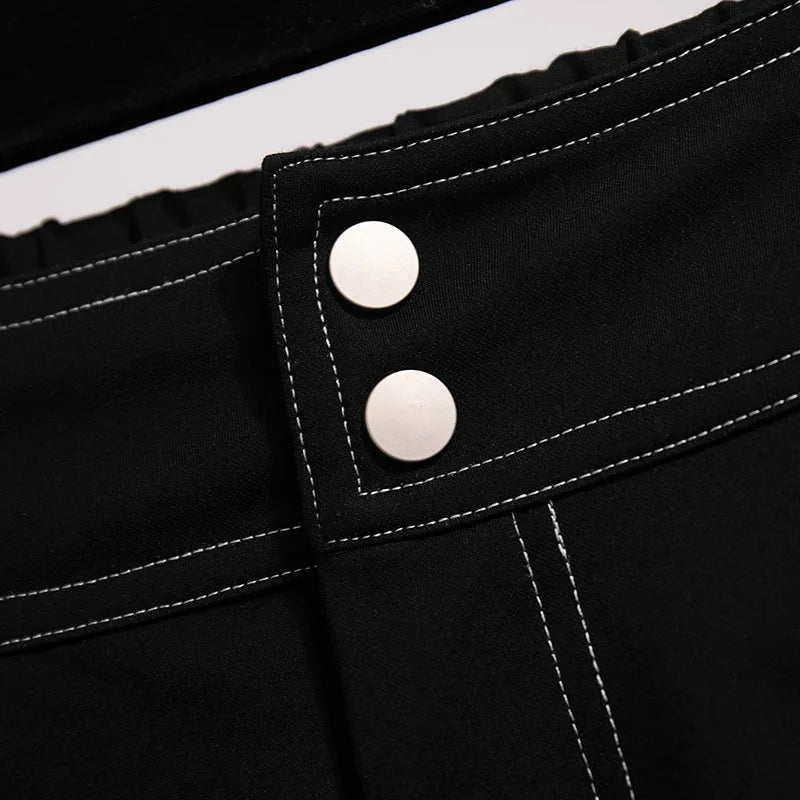New Ladies Summer Plus Size Shorts For Women Large Loose Casual Wide Leg Black Pocket Shorts 3XL 4XL 5XL 6XL 7XL