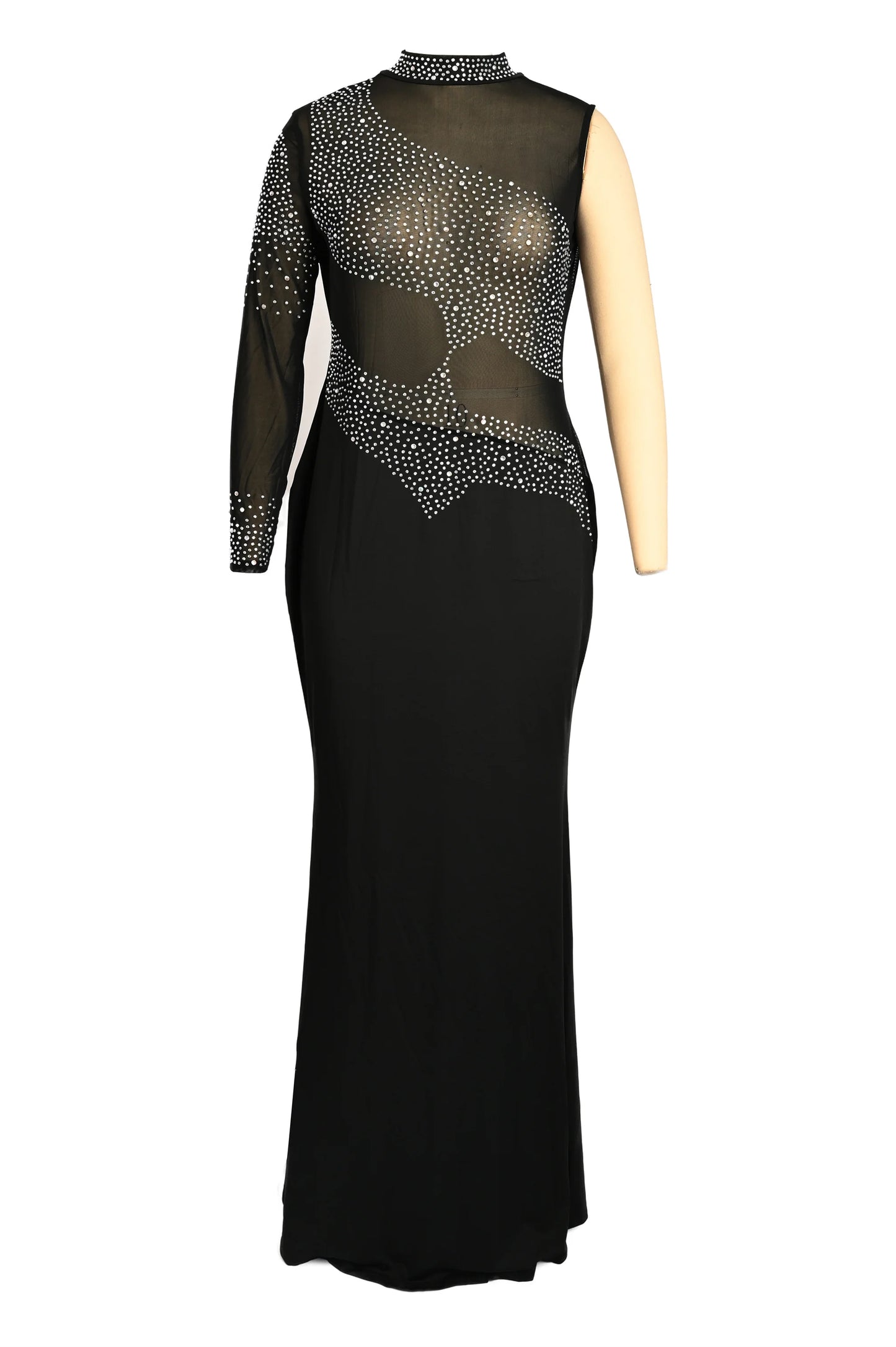 Plus Size Women Party Dress Rhinestone Mesh Elegant Dresses 2023 Summer Lady Casual Birthday Robe Female Luxury Evening Dress