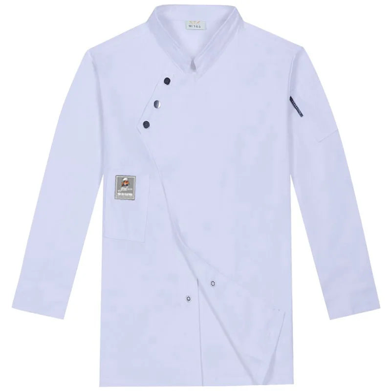 Big Size Men Chef Jacket Women Cooker Waitress Coat Quality Restaurant Kitchen Shirt Blouse Breathable Bakery Work Wear Uniform