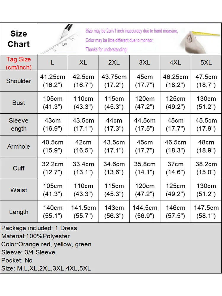 Plus Size VONDA 2024 Sumemr Dress Women Maxi Long Party Sundress Casual Loose 3/4 Sleeve Retro Printed Vestido Oversized Robe