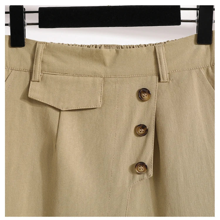New 2024 Ladies Summer Plus Size Fashion Pants For Women Large Loose Asymmetry Shorts 3XL 4XL 5XL 6XL 7XL Clothing