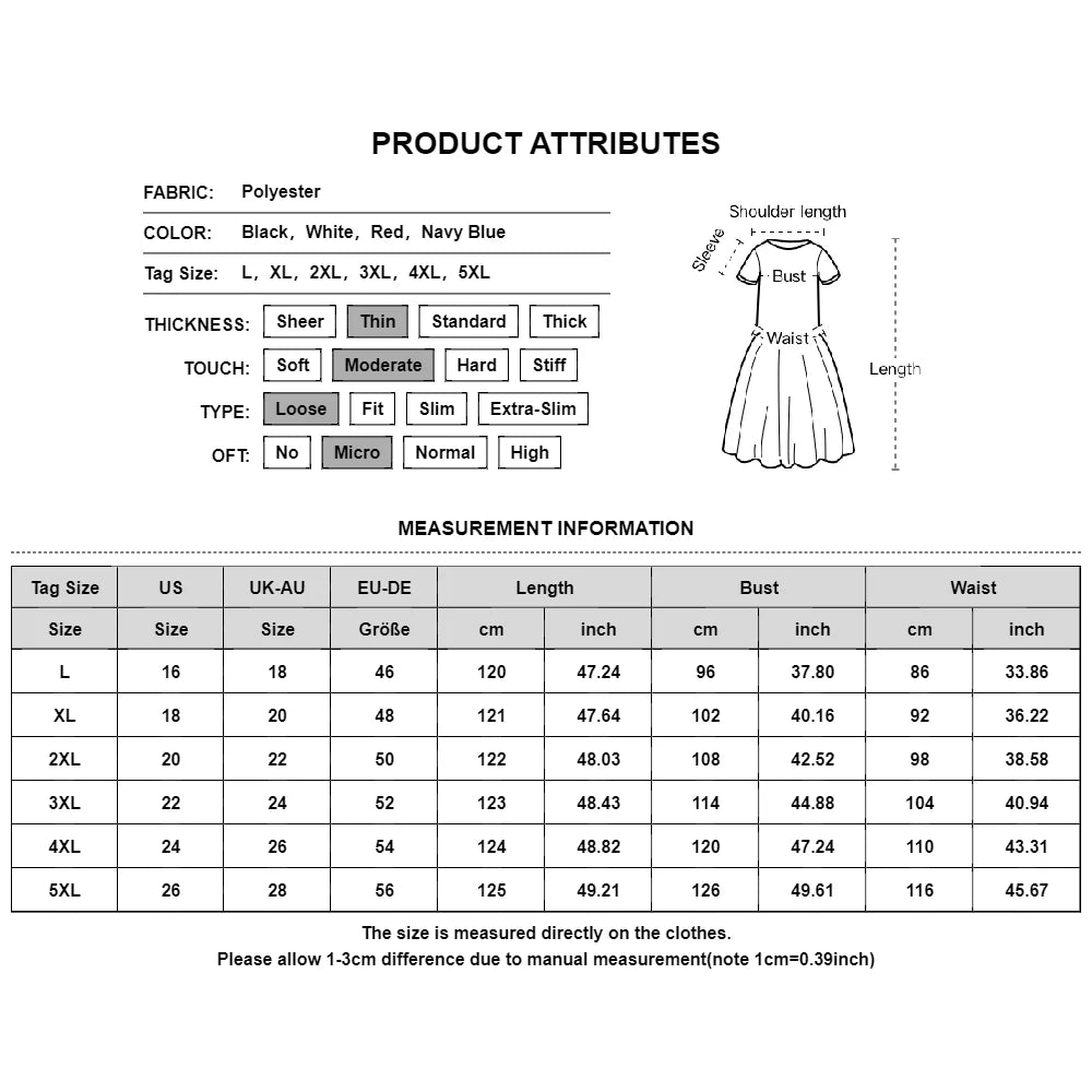 Plus Size Dress Woman Summer Short Sleeve Oversized Long Dress Sexy Loose Female Elegant Vestidos Print Casual Midi Dress