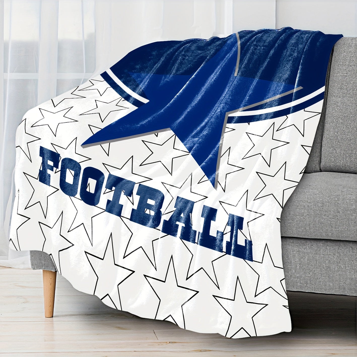 1pc Soft Skin-Friendly Flannel Pentagram Printed Leisure Blanket - Cozy Throw Blanket for Sofa, Nap, and Outdoor Use - Multi-Purpose, Plush, and Vibrant Design