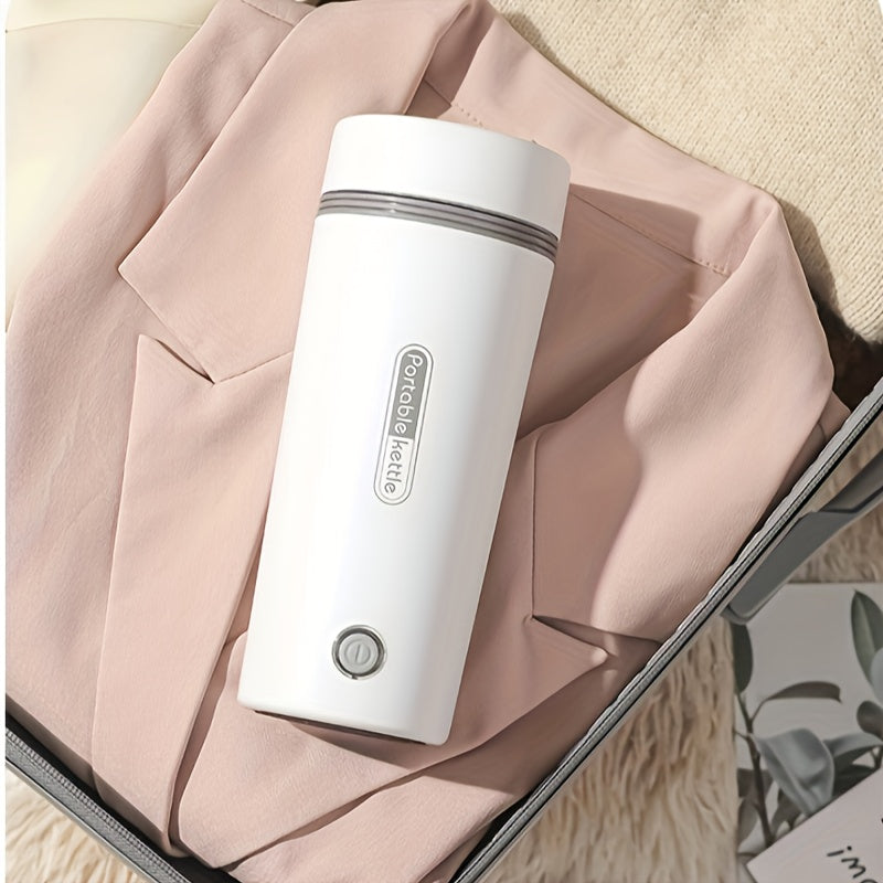Portable Stainless Steel Electric Kettle: Enjoy Hot Water On-the-Go With This Travel Insulated Cup!