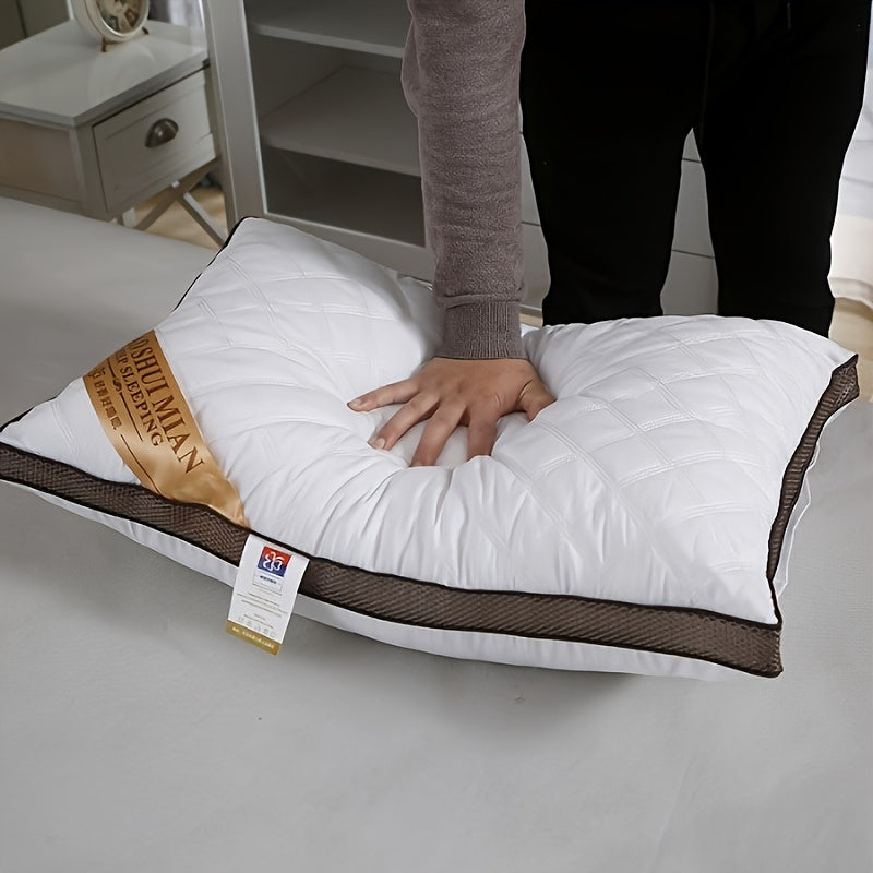 Premium Breathable Down Alternative Pillow - Skin-Friendly, Machine Washable for Side & Back Sleepers, Nautical Theme