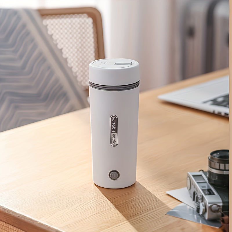 Portable Stainless Steel Electric Kettle: Enjoy Hot Water On-the-Go With This Travel Insulated Cup!