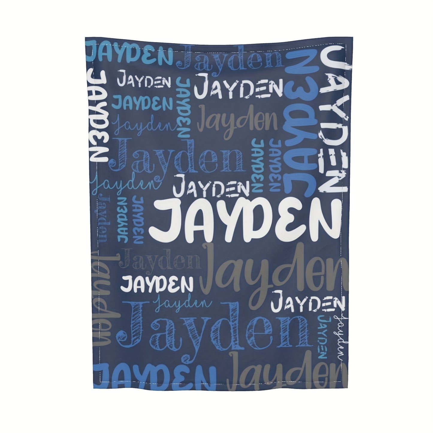 Custom Name Blanket - Soft Flannel, All-Season, Anti-Allergy, Machine Washable - Perfect for Couch, Bed, Office, and Camping