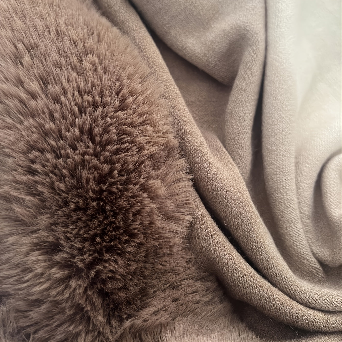 25.60"X64.96" Luxurious Imitation Rabbit Fur Shawl Scarf Collar - Soft, Warm, and Cozy Winter Cloak Wrap with Imitation Cashmere Feel - Perfect for Cold Weather, Outdoor Activities, and Fashion Statement