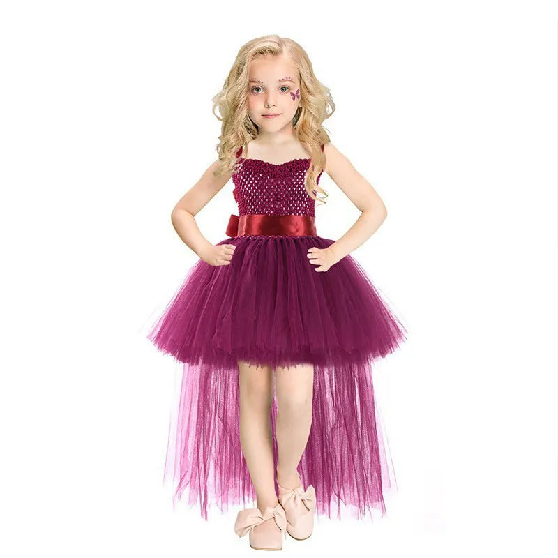 Halloween Christmas Princess Dress Baby Girls Ball Gown Tutu Lace Kids Dresses Party Costumes for Children
