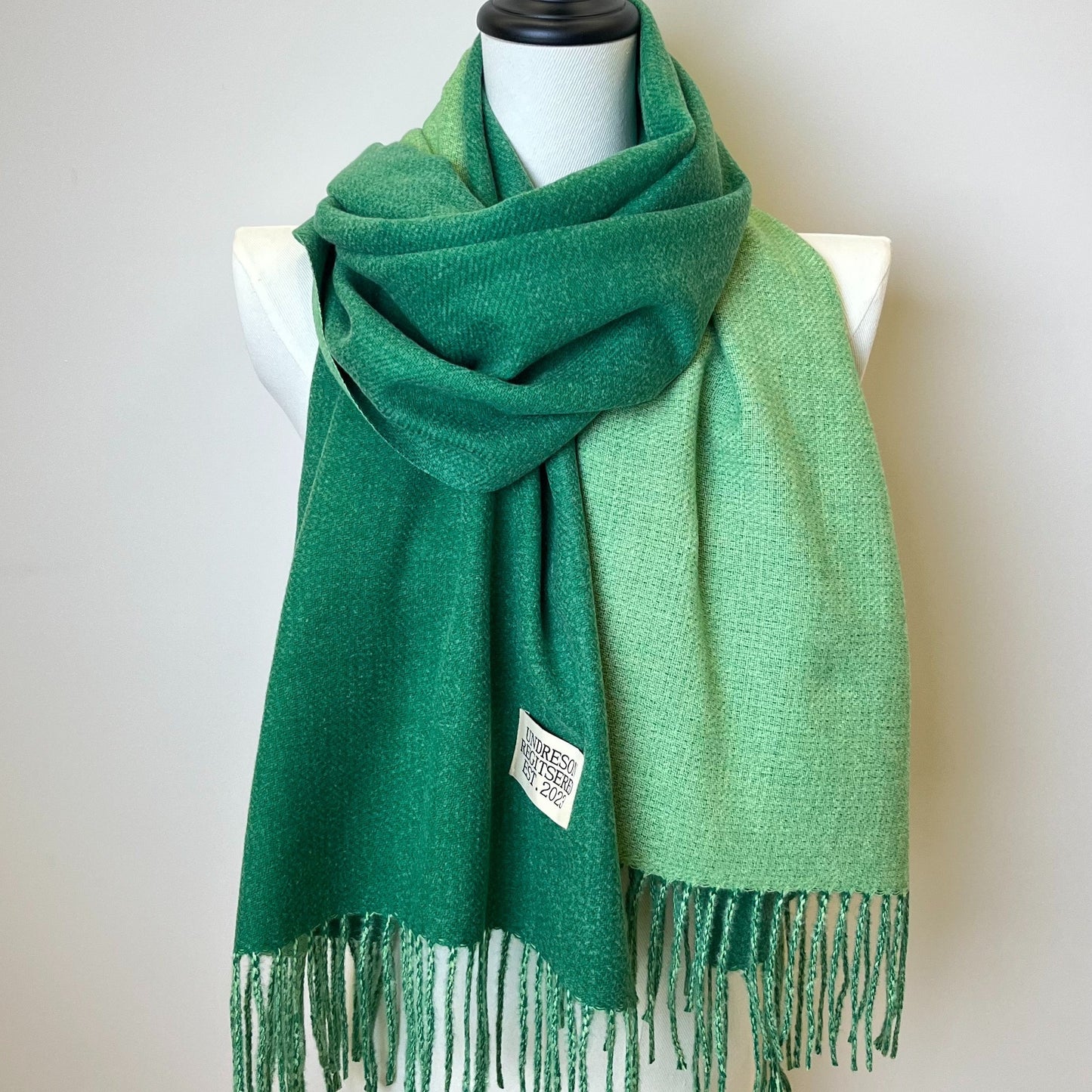 Double-Sided Two-Color Scarf - Soft, Warm, and Windproof Knitted Shawl for Unisex - Autumn Winter Coldproof Neck Guard with Tassel