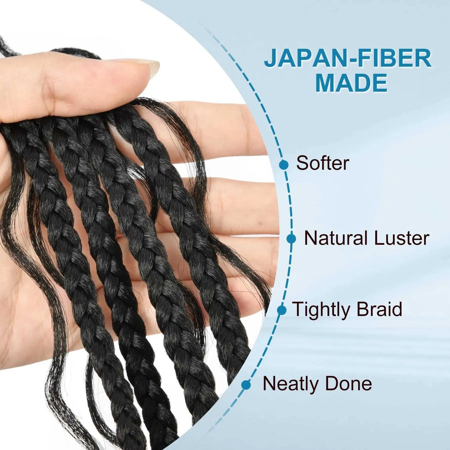 Synthetic Wigs Viyskur 36 Full Double Lace Front Triangle Knotless Box Braided Wigs With Boho Curls Ends Box Braids Wig With Baby Hair 240329