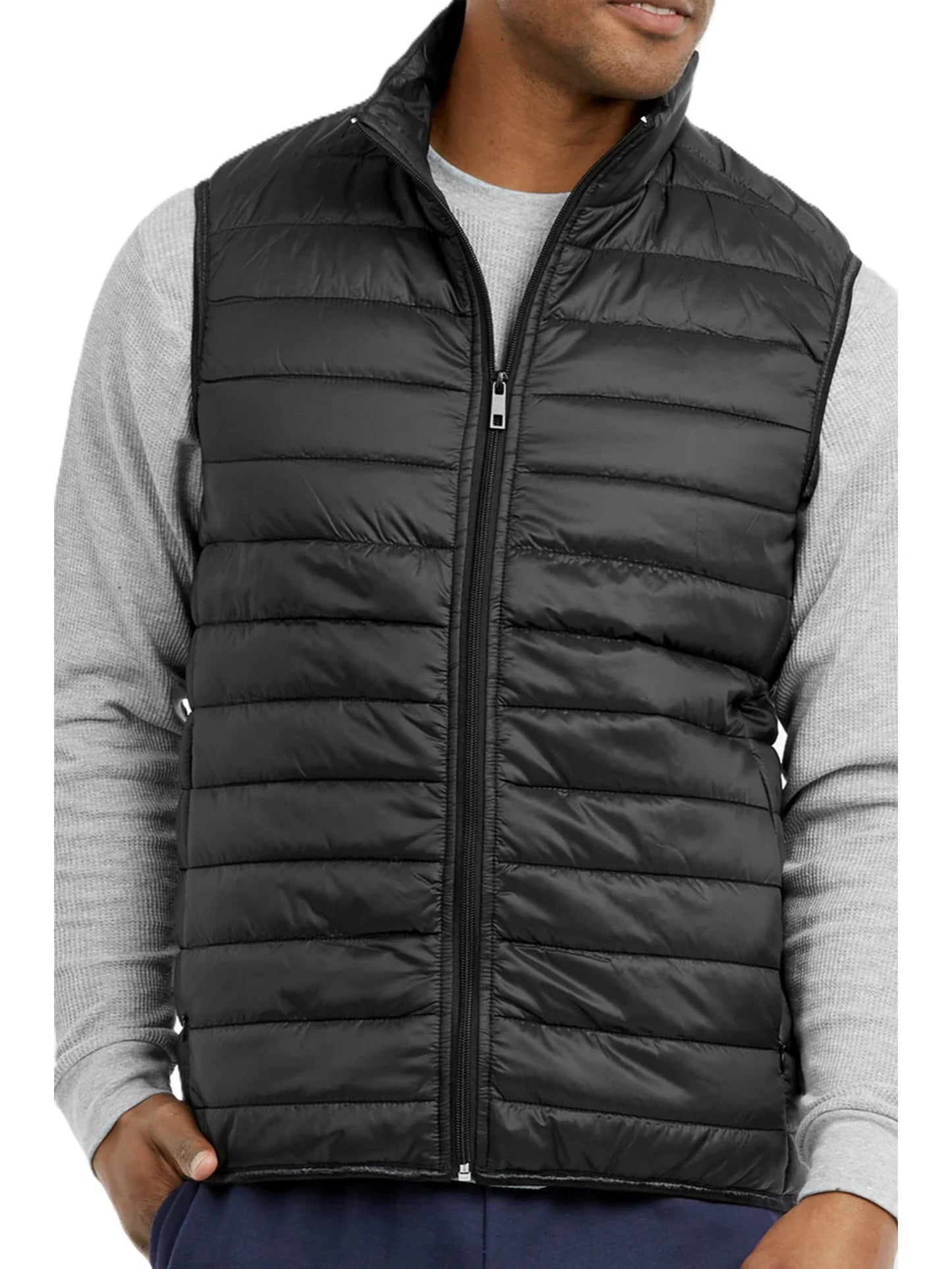 PLUS SIZE MEN'S LIGHTWEIGHT PUFFER VEST