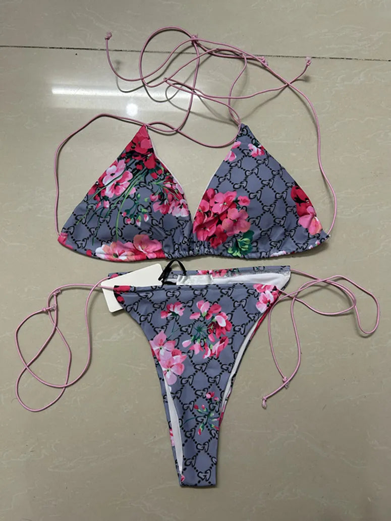 Women Black One Piece Swimwear Designer Padded Bikinis ss Summer Beach Swim Biquinis Letter Print Vacation Hot Spring Bathing Suit #3288