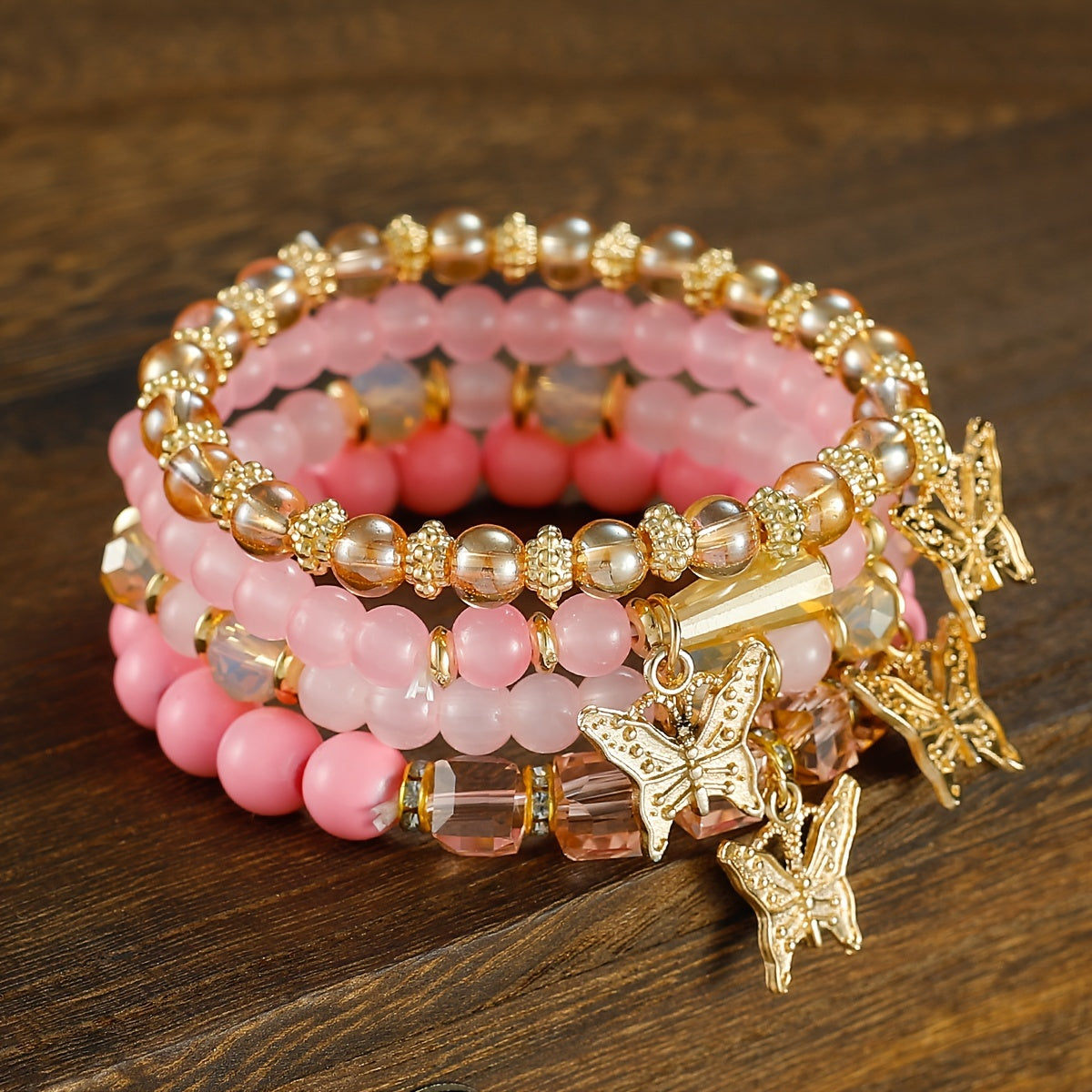 New Statement Bohemian Butterfly Layered Beaded Fashion Link - Chic Women's Jewelry for Creative Souls - Multi-Layered, Colorful, and Eye-Catching Accessory