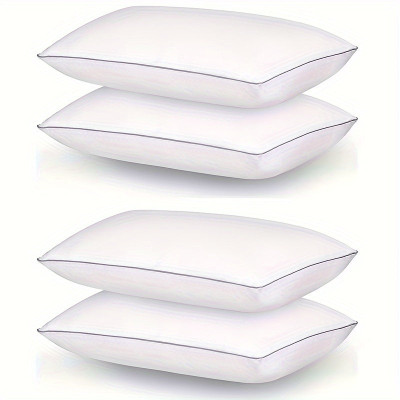 2/4pcs Luxury Gel Pillows - Cooling & Supportive, Soft Down Alternative, Ideal for All Sleep Positions, Breathable Polyester Cover, Machine Washable - Available in 3 Colors