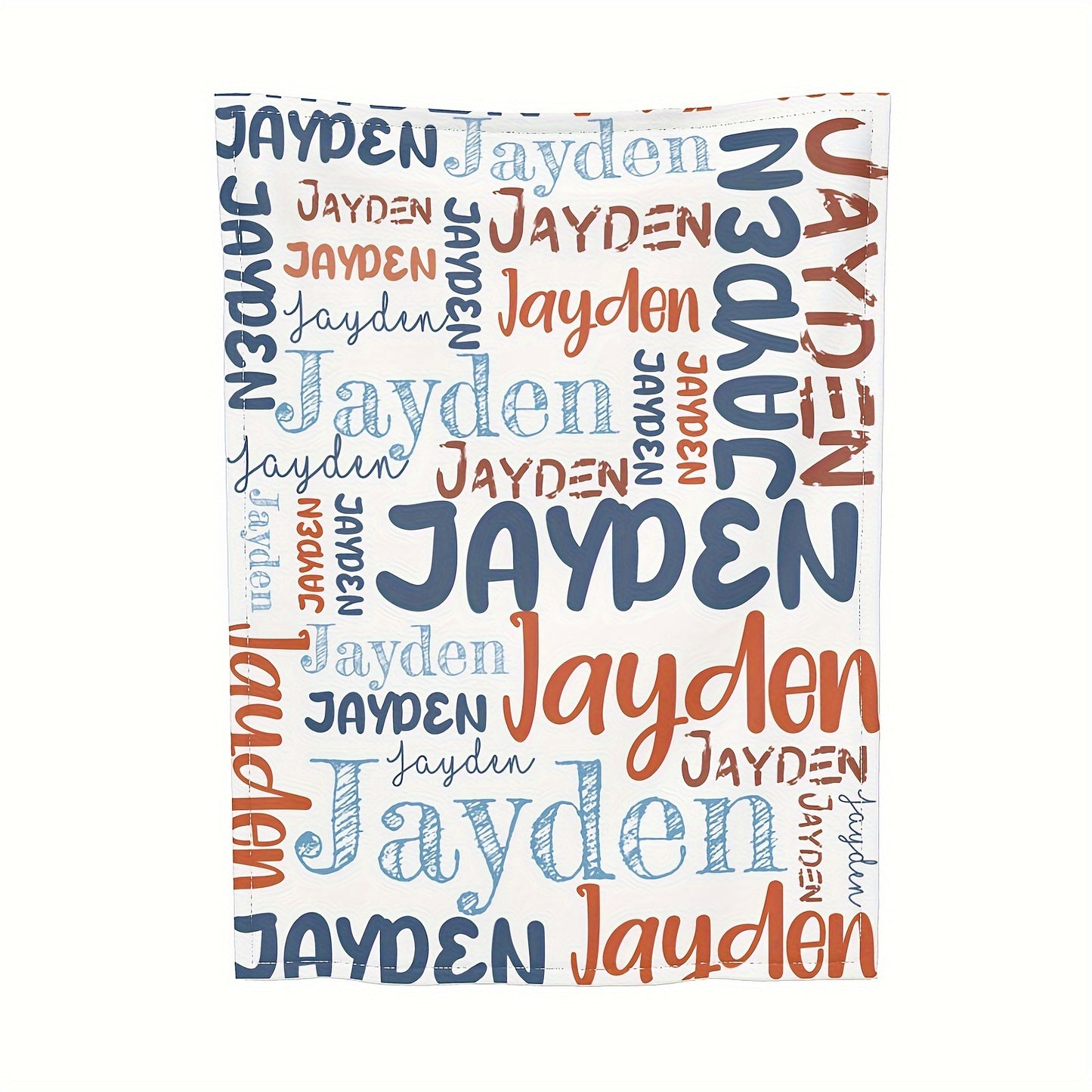 Custom Name Blanket - Soft Flannel, All-Season, Anti-Allergy, Machine Washable - Perfect for Couch, Bed, Office, and Camping