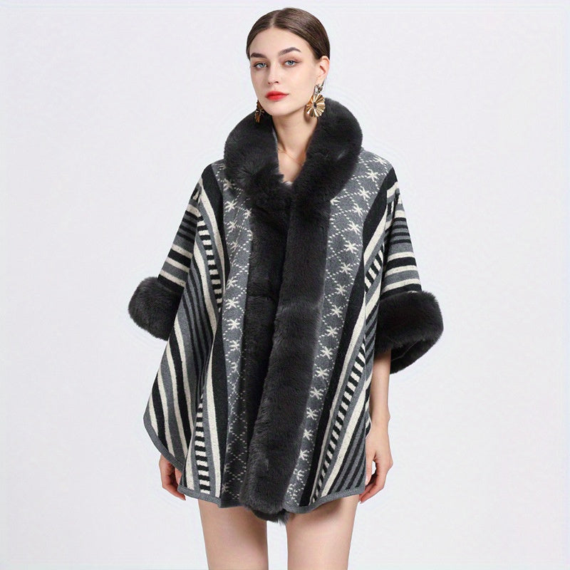 25.60"X64.96" Luxurious Imitation Rabbit Fur Shawl Scarf Collar - Soft, Warm, and Cozy Winter Cloak Wrap with Imitation Cashmere Feel - Perfect for Cold Weather, Outdoor Activities, and Fashion Statement