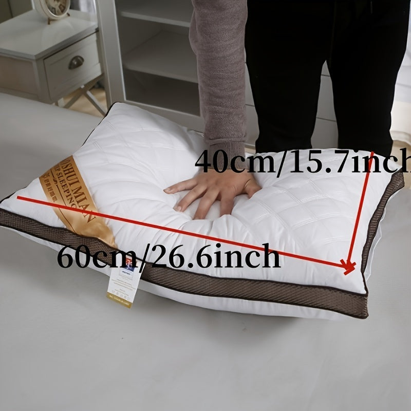 Premium Breathable Down Alternative Pillow - Skin-Friendly, Machine Washable for Side & Back Sleepers, Nautical Theme
