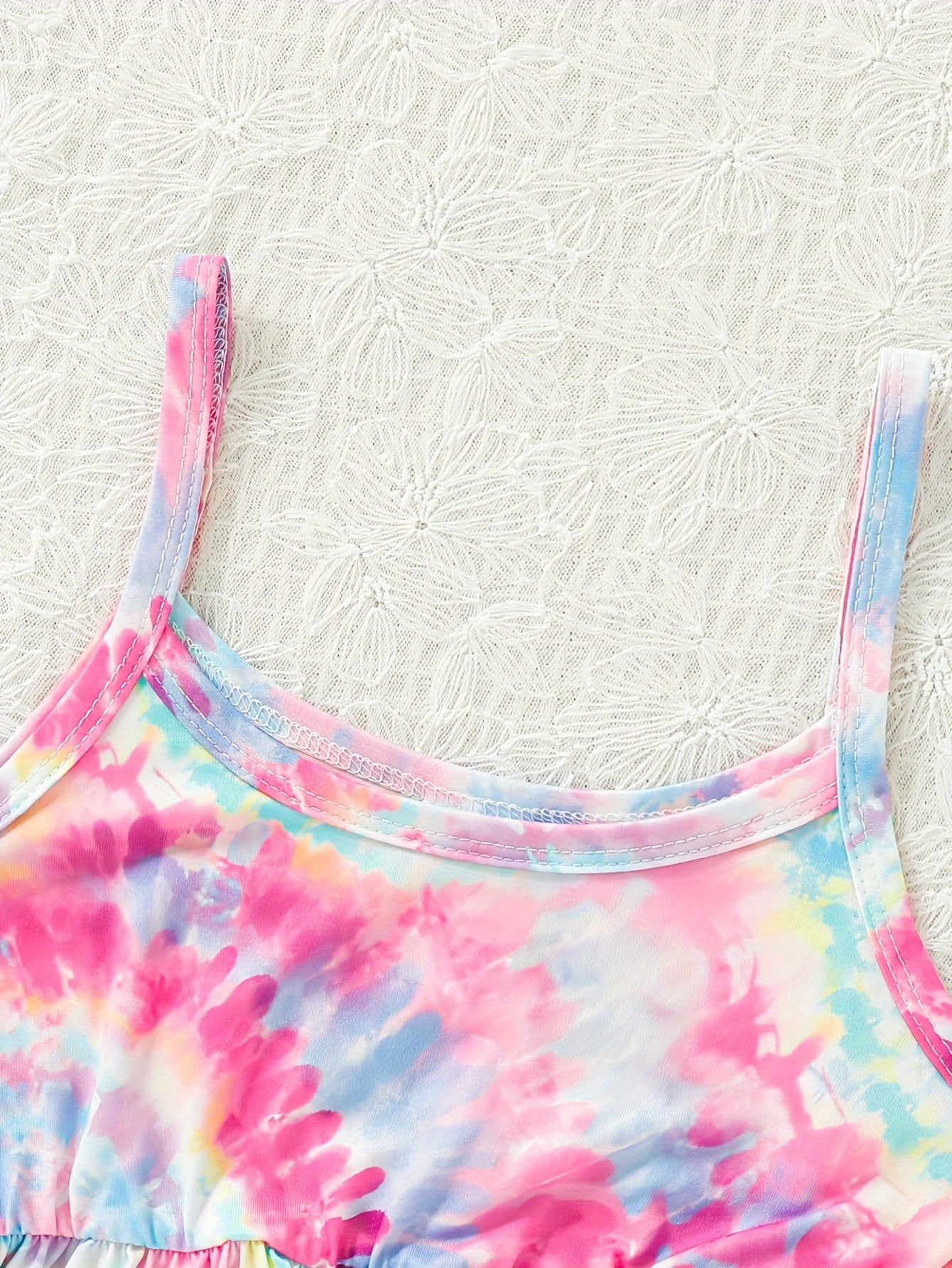 Charming Sweet Tie Dye Cami Dress for Girls - Dreamy Sleeveless Style - Perfect Summer Vacation Beach Wear Gift Idea