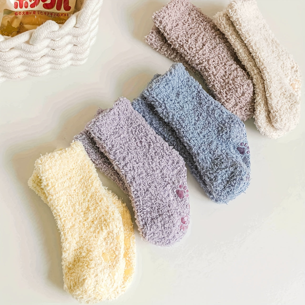 3pairs Baby Boys Kids Thickened Warm Coral Fleece Socks For Winter, Anti-skid Socks, 0-5 Years Old Toddlers Children's Trendy Socks