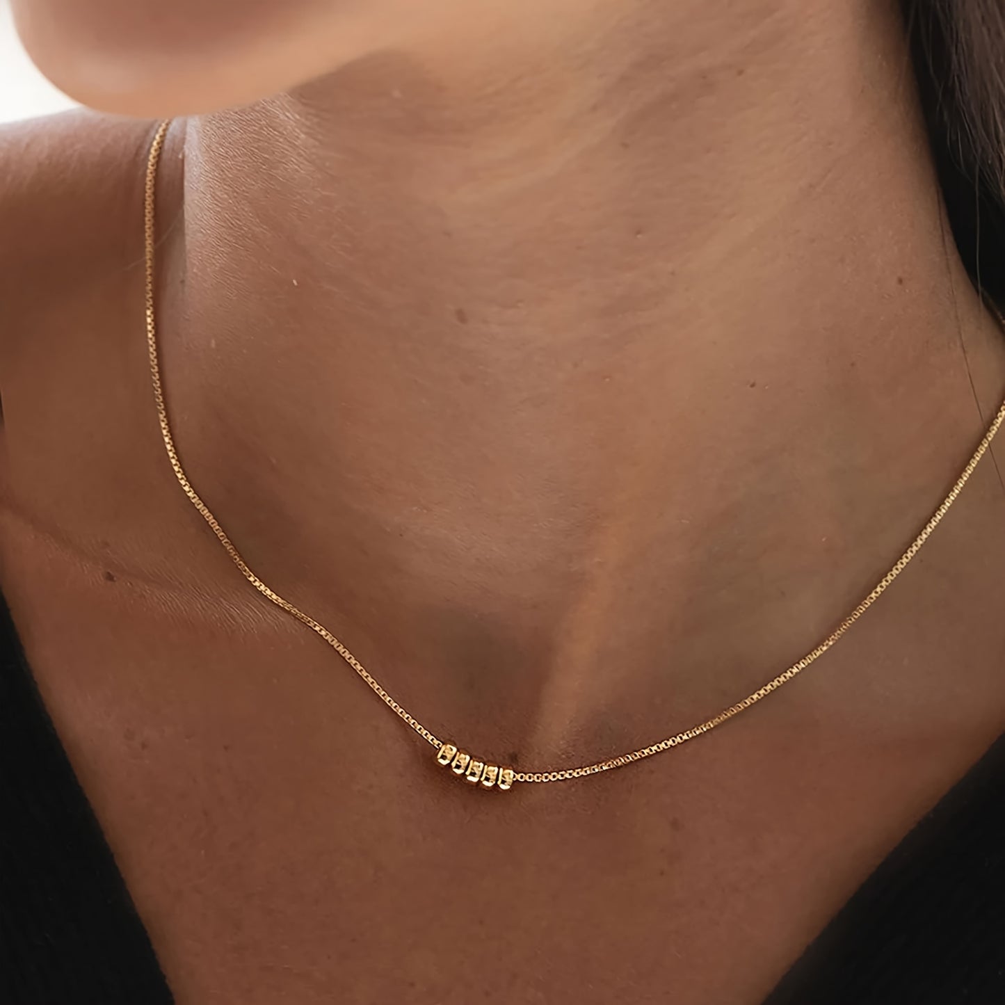 / Silvery Pendant Necklace Elegant Simple Style Plated Jewelry Trendy Female Gift