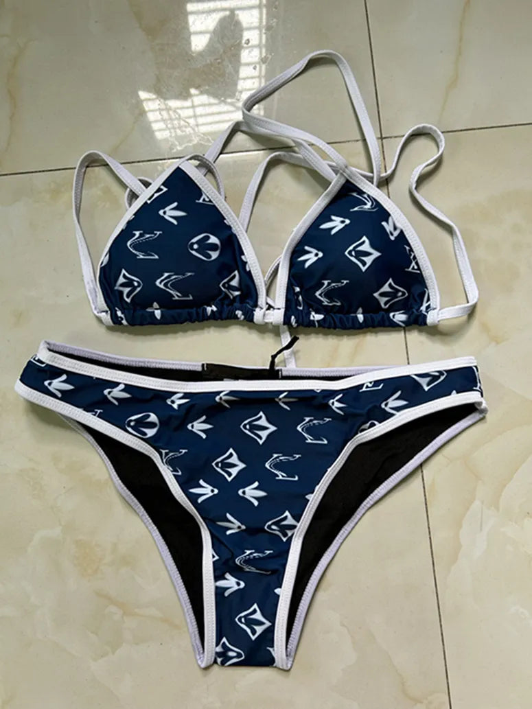 Women Black One Piece Swimwear Designer Padded Bikinis ss Summer Beach Swim Biquinis Letter Print Vacation Hot Spring Bathing Suit #3288