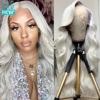 Perruque Pink full lace front wigs Transparent HD Lace Body Wave Wig natural hairline simulation human hair wigs for women