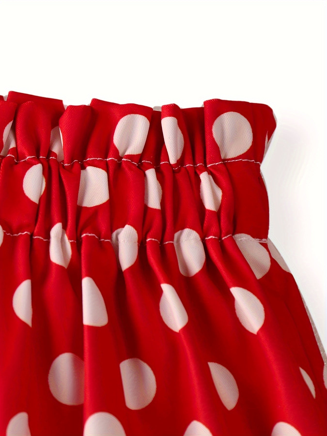 3-12 Years Girls Vintage-Inspired Polka Dot Ruffle Peplum Skirt - Flared Mini Umbrella Skirt with Non-Stretch Woven Fabric for Spring, Summer, Fall, and Christmas - Perfect Birthday Gift for Little Girls