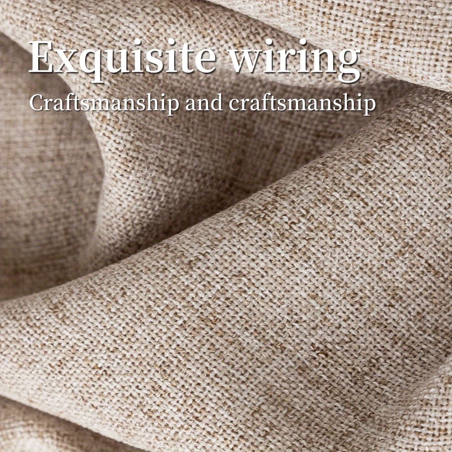 2pcs Contemporary Linen-Look Curtains - European Style, Light Filtering, UV Protection, Polyester Material, Solid Color, Machine Washable, for Living Room/Bedroom/Kitchen/Study, No Lining, Rod Pocket Hanging Type, Suitable for All Seasons