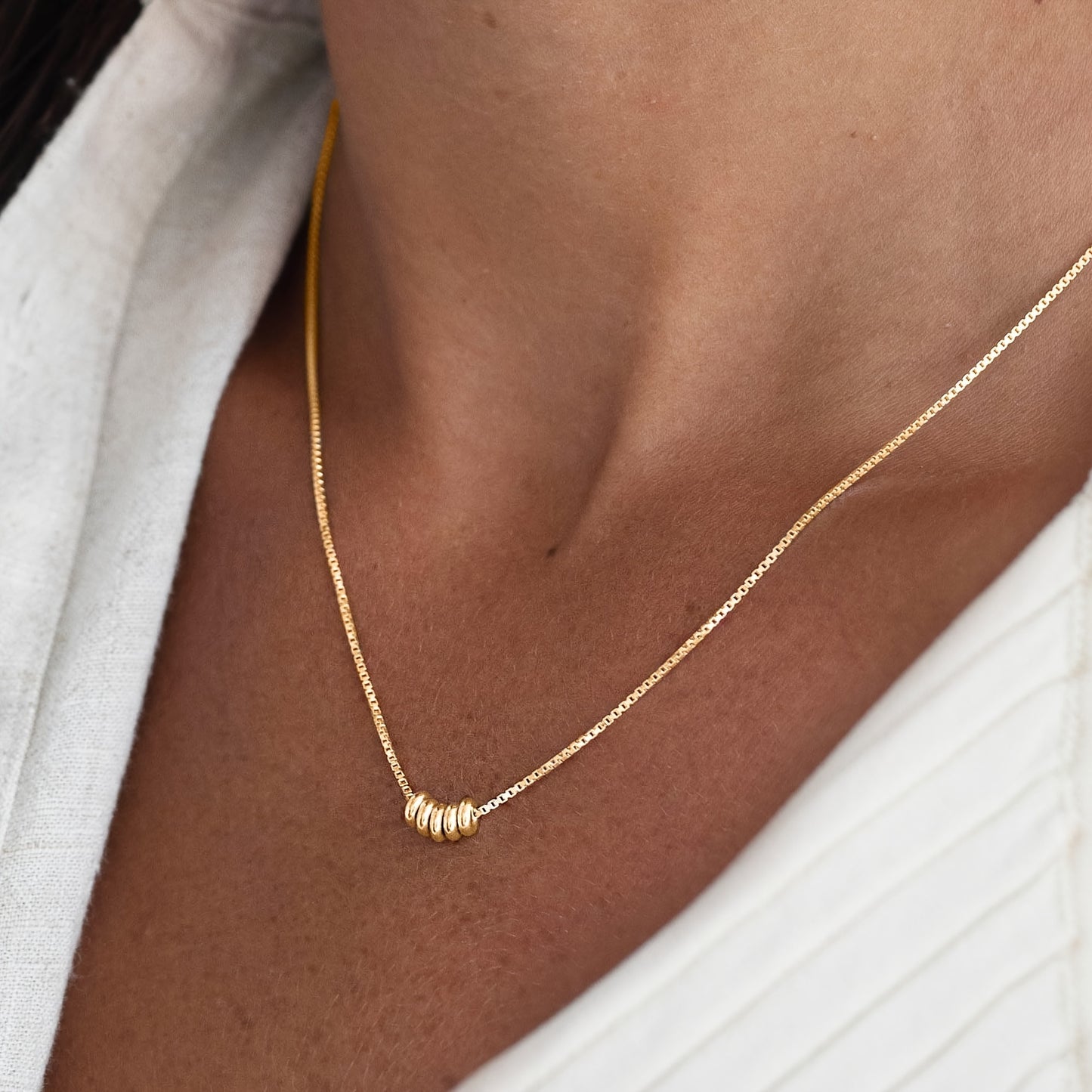 / Silvery Pendant Necklace Elegant Simple Style Plated Jewelry Trendy Female Gift